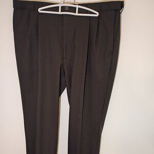 Haggar, Pant, Classic Fit, Pleated, Black, 40x30